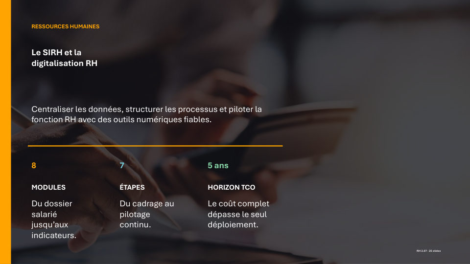 Première diapositive de la fiche RH 2.07