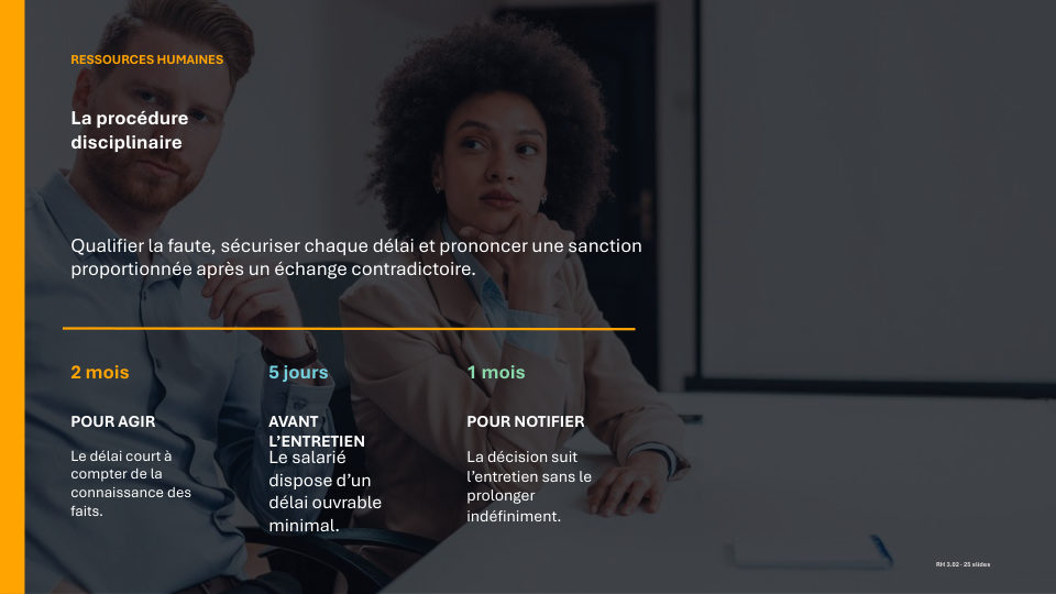 Première diapositive de la fiche RH 3.02