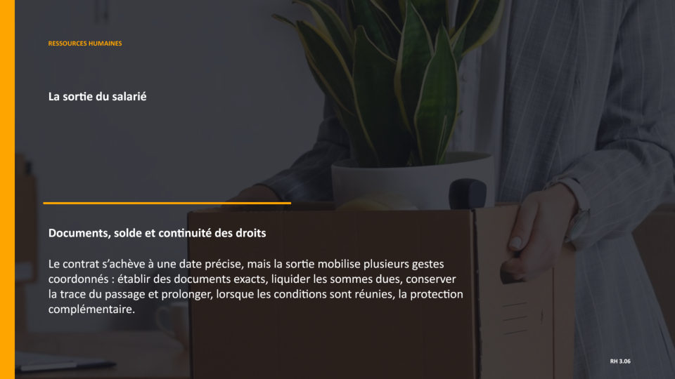 Première diapositive de la fiche RH 3.06