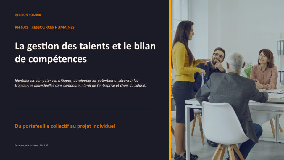 Première diapositive de la fiche RH 5.02