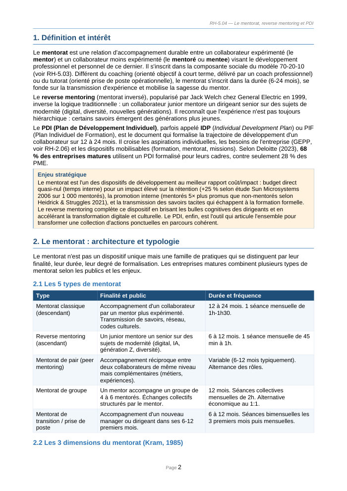 Une page du cours