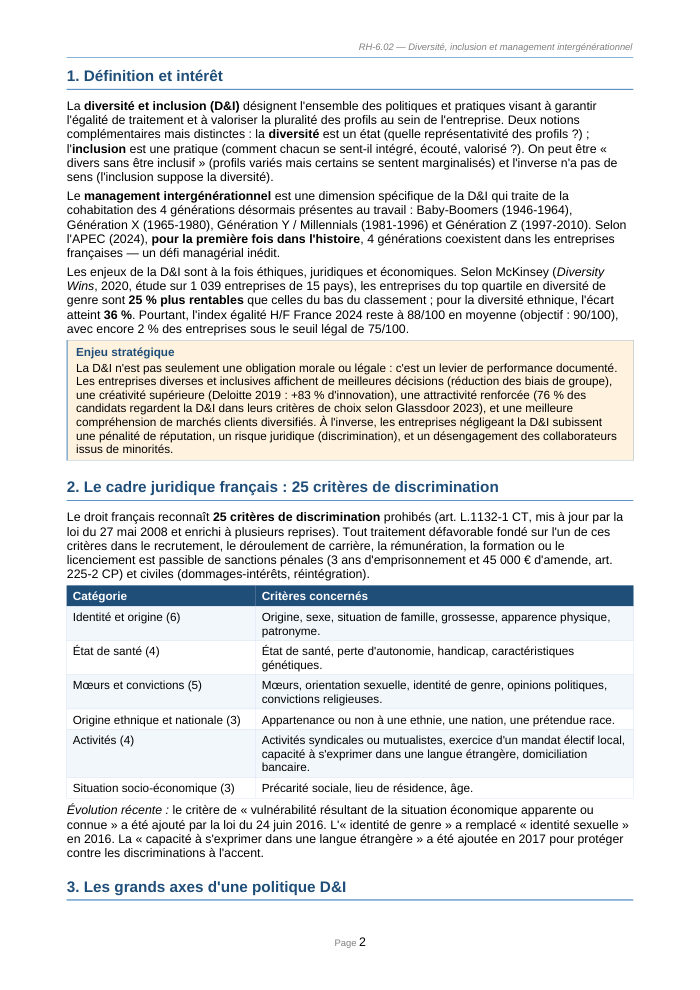 Une page du cours