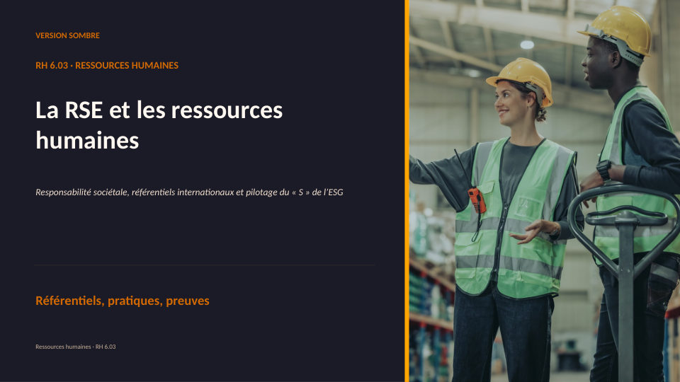 Première diapositive de la fiche RH 6.03