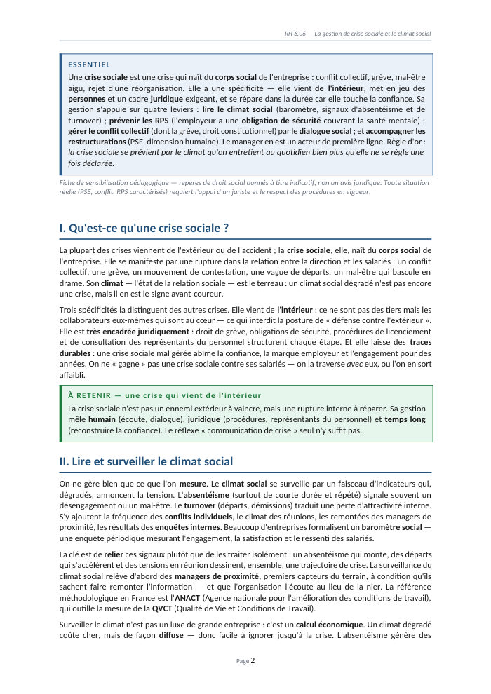 Une page du cours