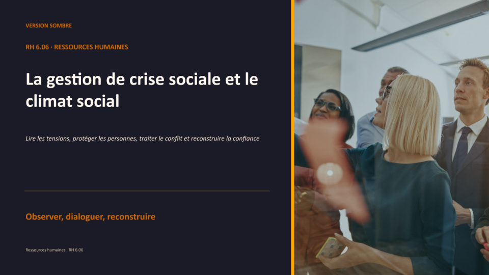 Première diapositive de la fiche RH 6.06
