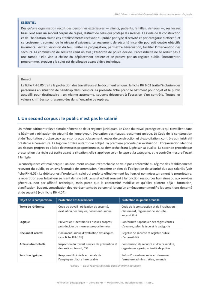 Une page du cours RH 6.08