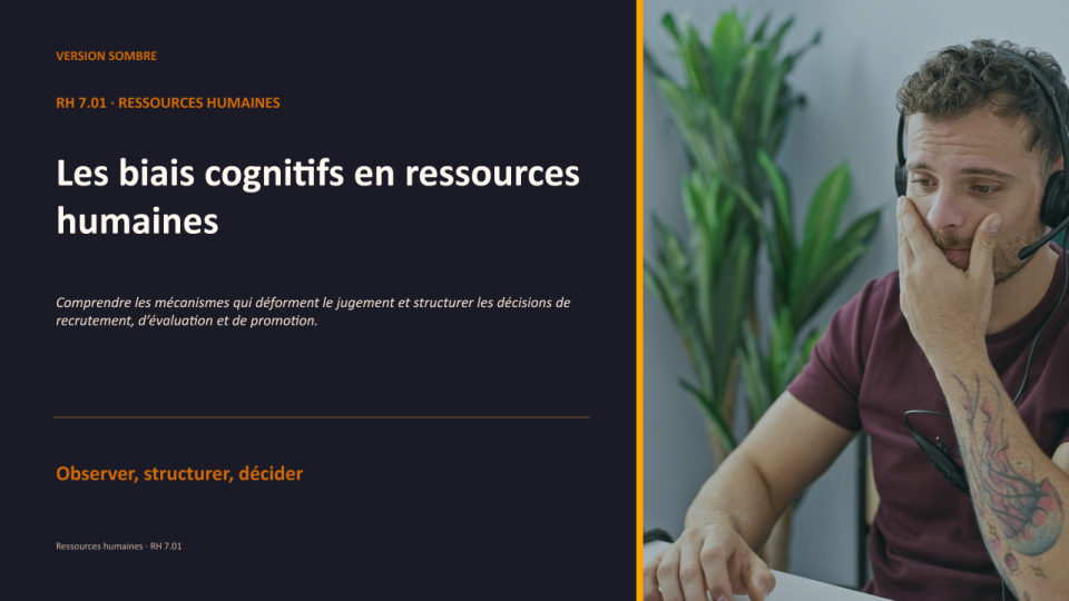 Première diapositive de la fiche RH 7.01
