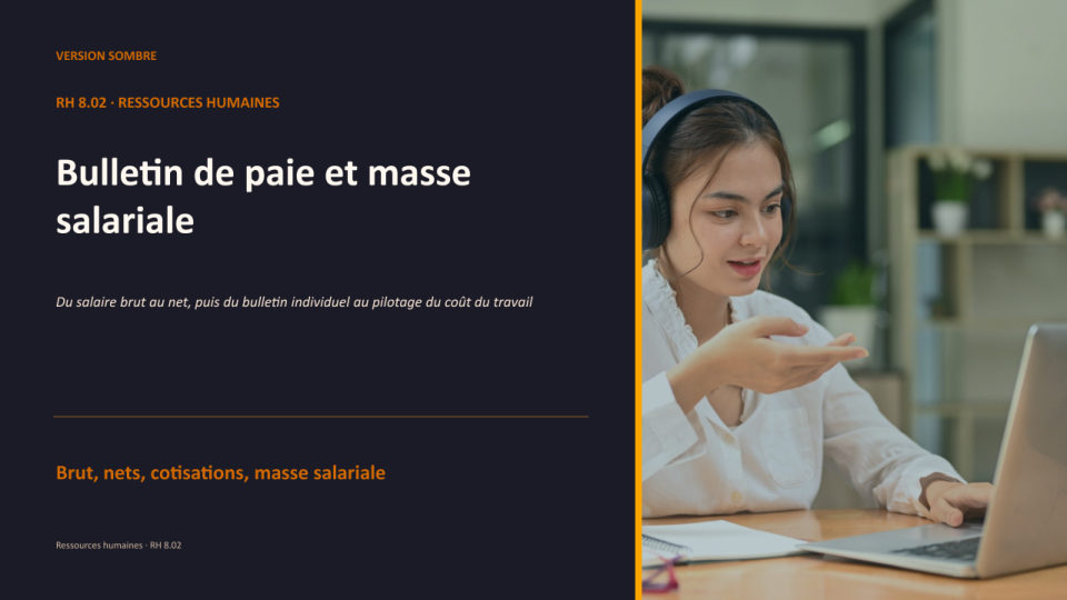 Première diapositive de la fiche RH 8.02