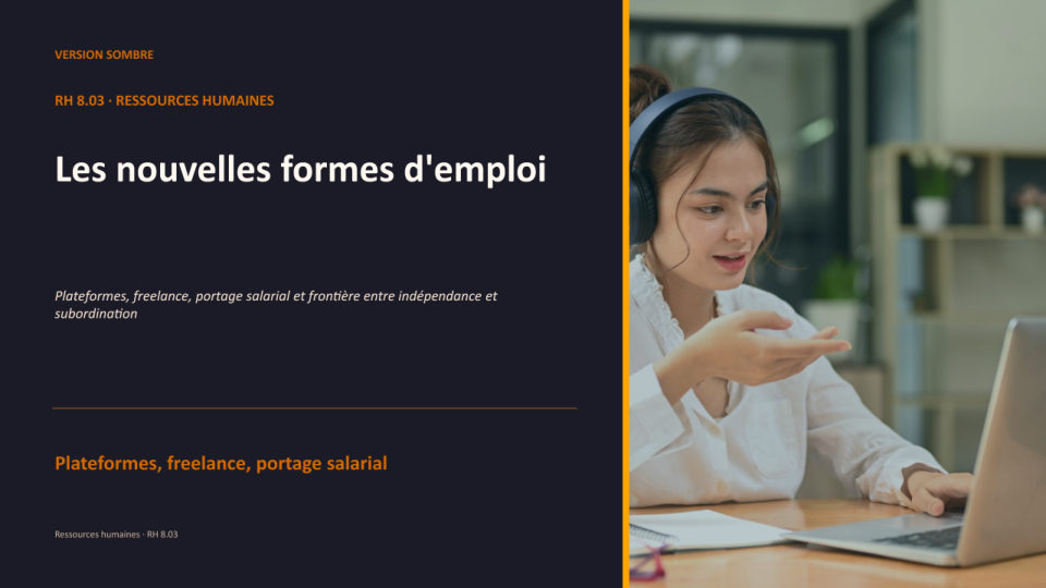 Première diapositive de la fiche RH 8.03