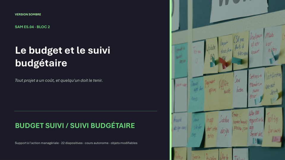 Première diapositive de la fiche SAM E5.04