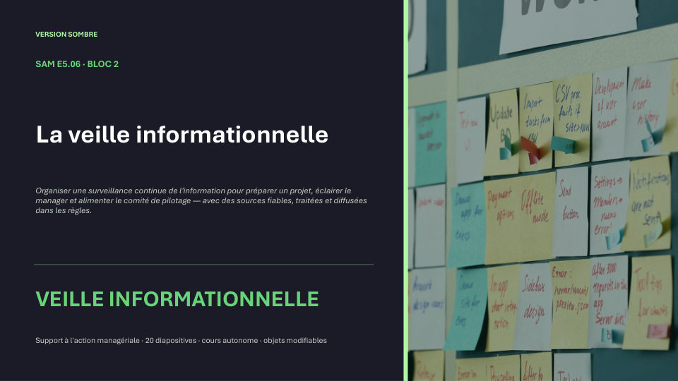 Première diapositive de la fiche SAM E5.06
