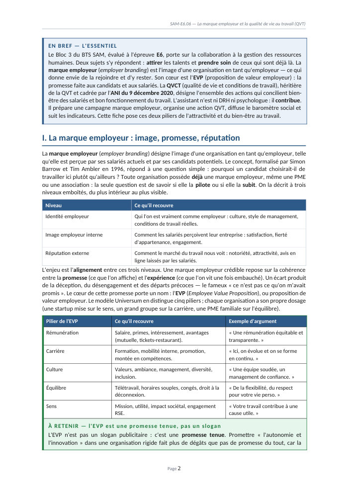 Une page du cours
