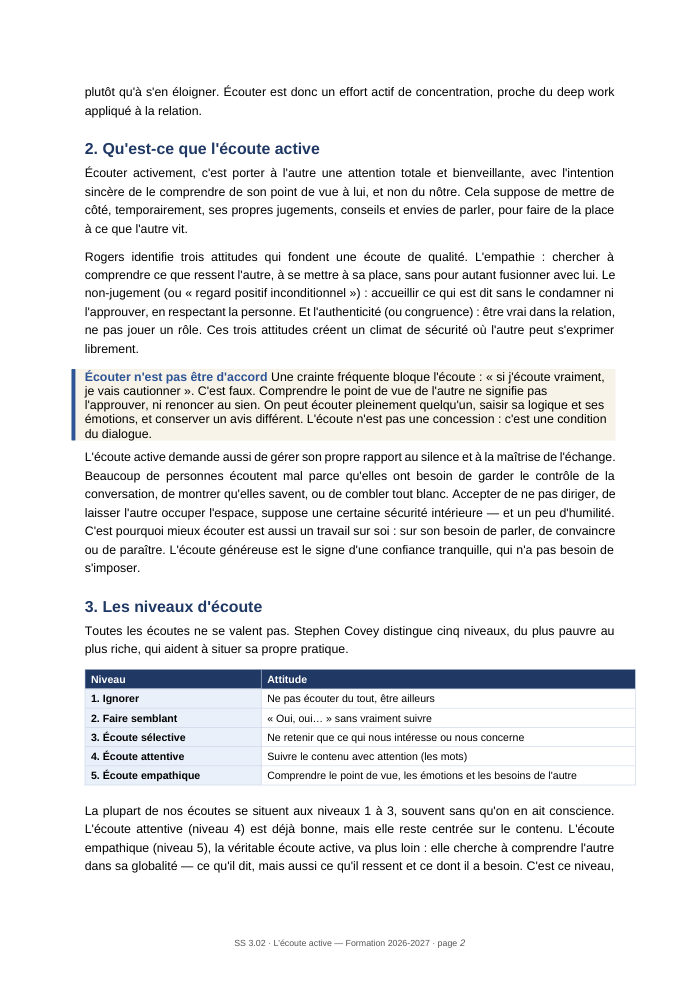 Une page du cours