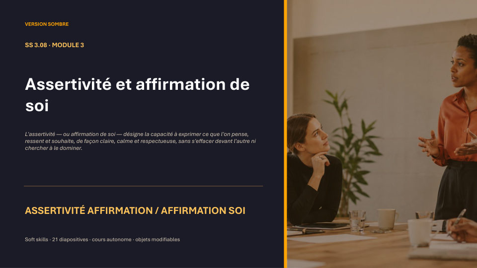Première diapositive de la fiche SS 3.08