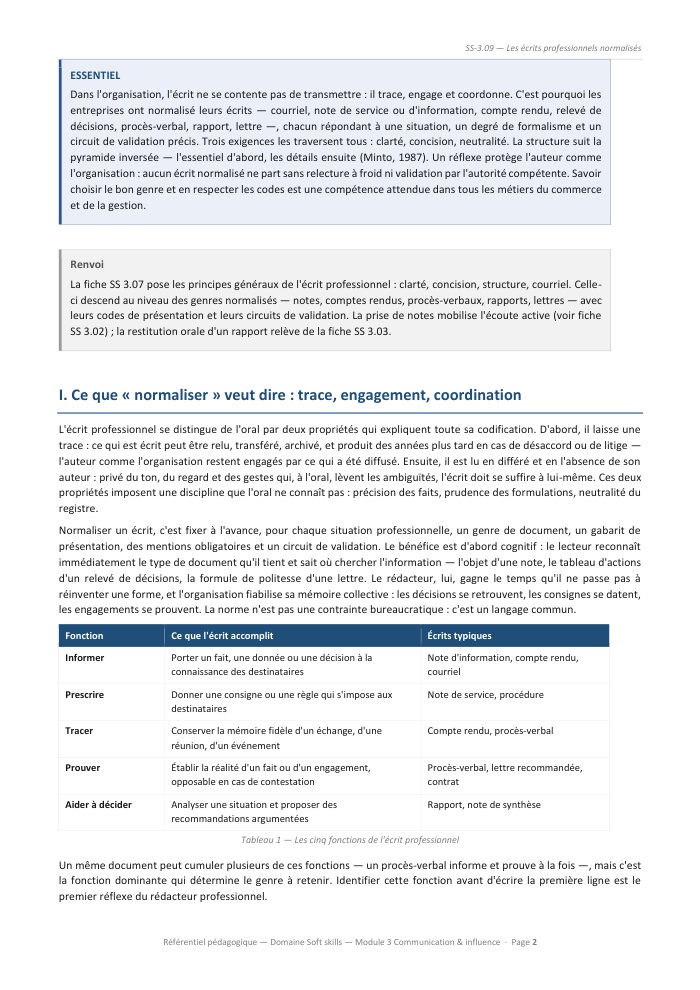 Une page du cours