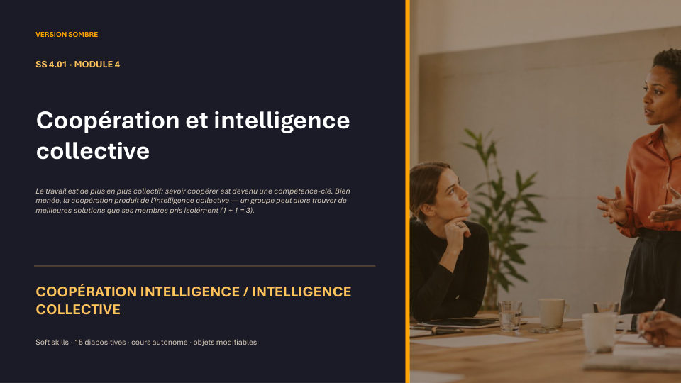 Première diapositive de la fiche SS 4.01