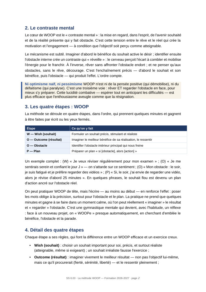 Une page du cours SS 6.03