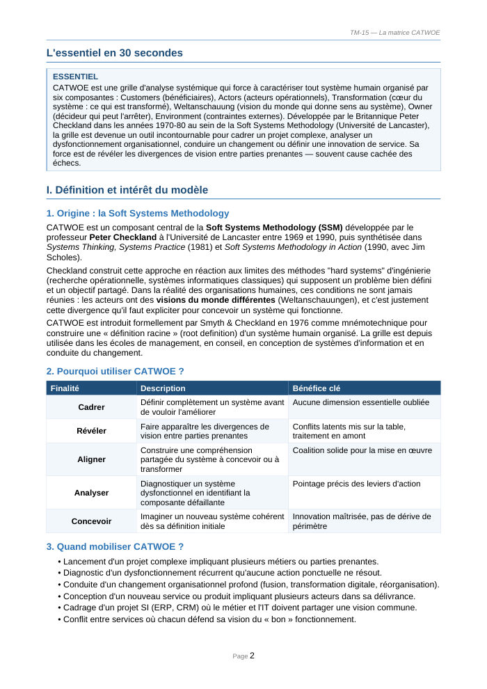 Une page du cours TM 15