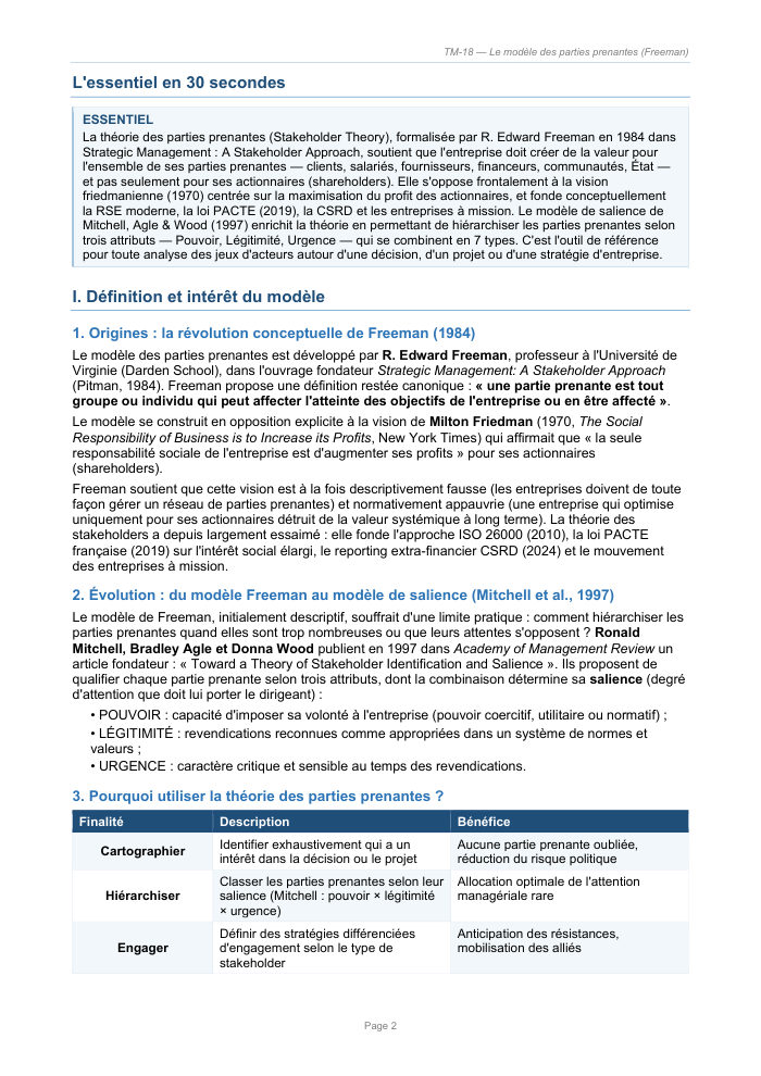 Une page du cours TM 18