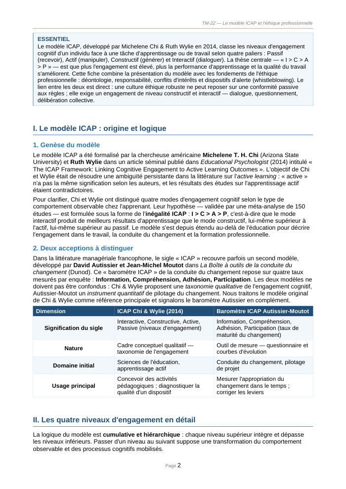 Une page du cours