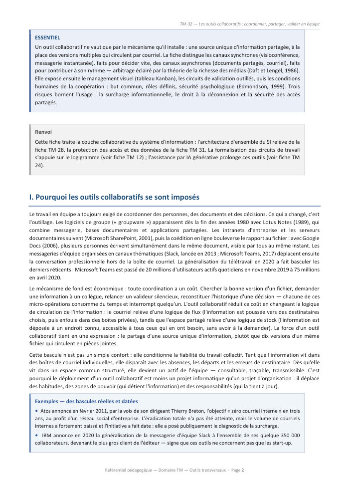 Une page du cours