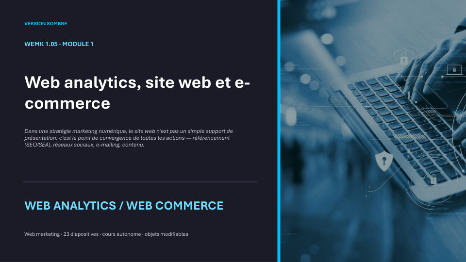 Première diapositive de la fiche WEMK 1.05