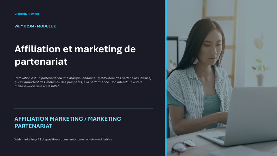 Première diapositive de la fiche WEMK 2.04