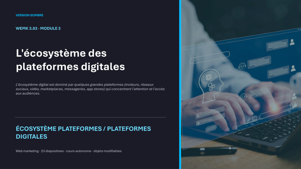 Première diapositive de la fiche WEMK 3.03