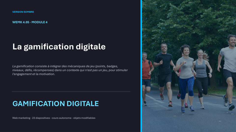 Première diapositive de la fiche WEMK 4.05