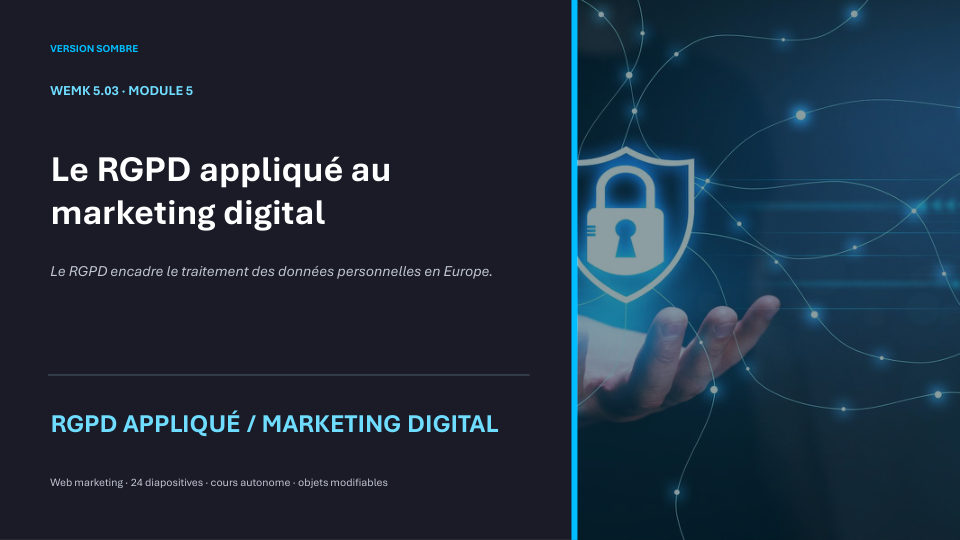 Première diapositive de la fiche WEMK 5.03