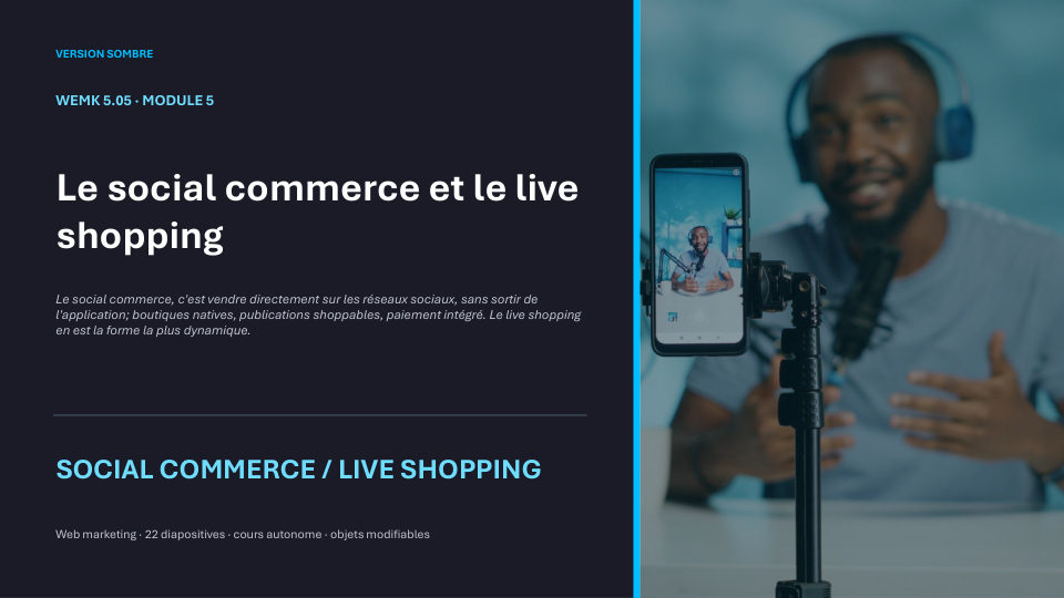 Première diapositive de la fiche WEMK 5.05